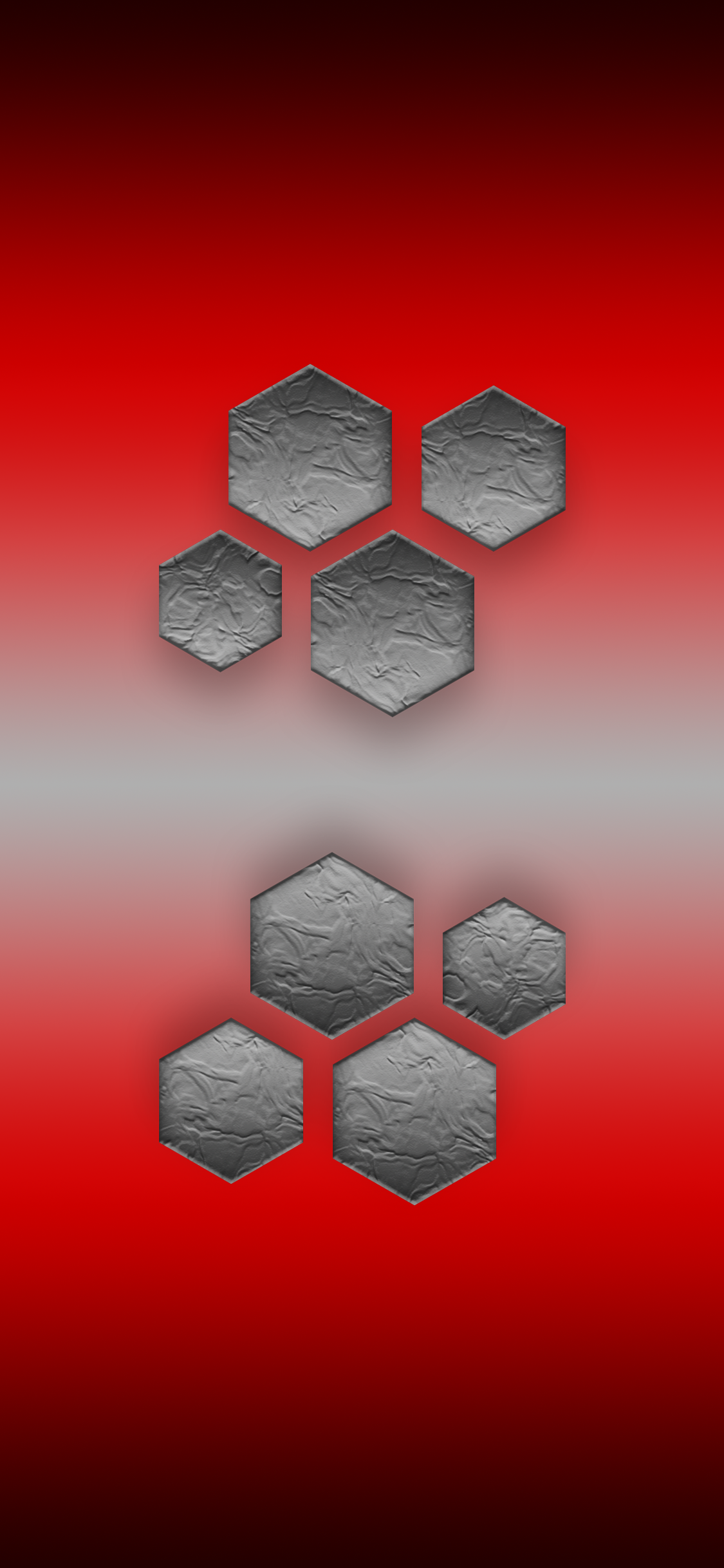 Gray Red Gradient Poly