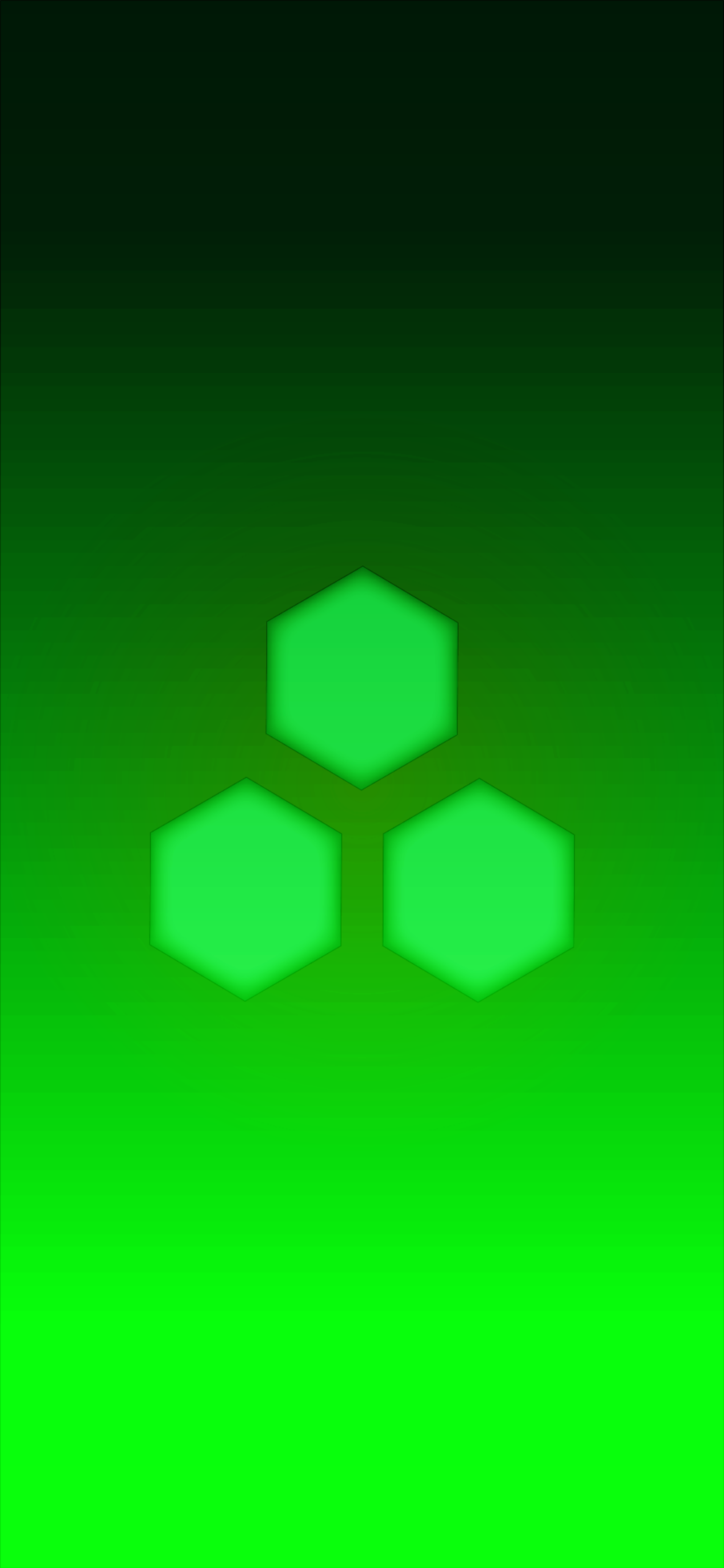 Green Gradient TriHex