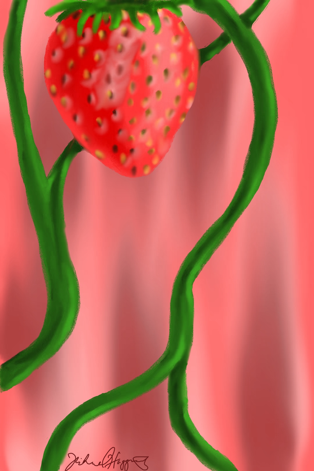 Strawberry Vine digital art